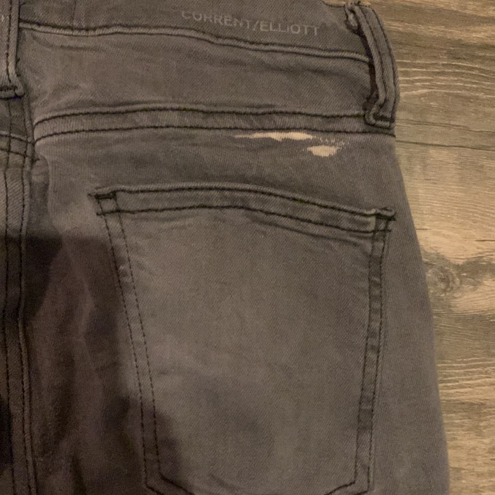 Current / Elliott Y2K lowrise Jeans Gray Skinny Stretch Denim size 24 - Picture 12 of 12